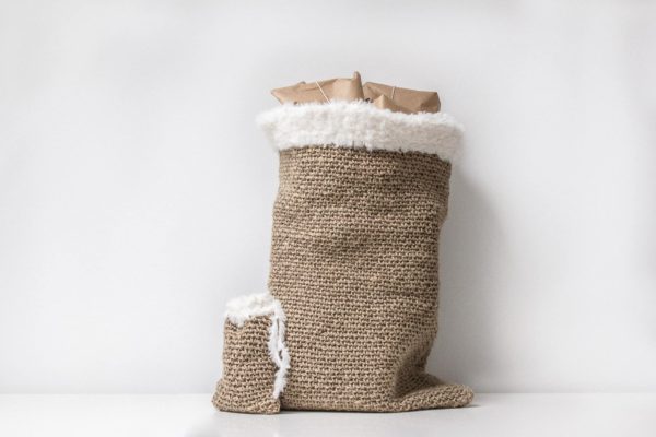 re-size crochet santa sack