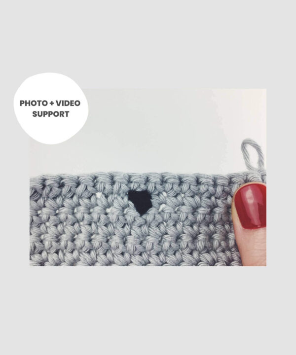 Crochet pattern includes photo and video support