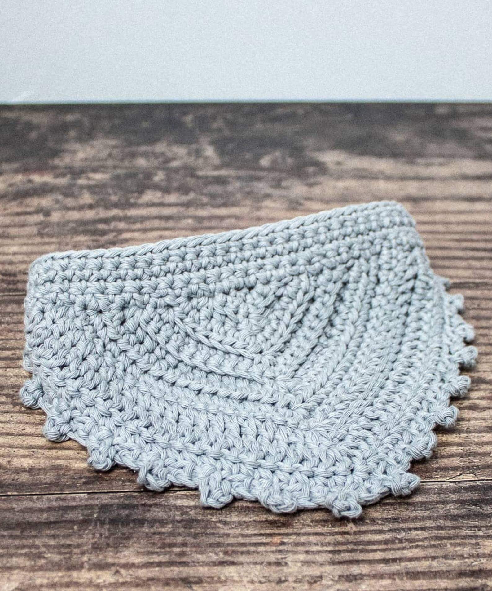 Crochet baby dribble bib