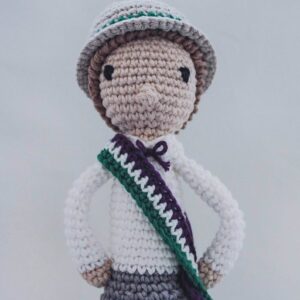 Crochet Suffragette doll