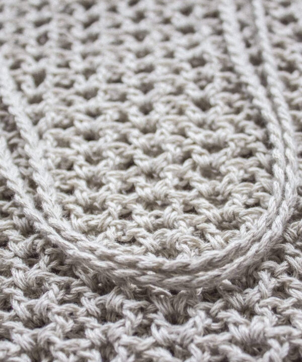 Crochet tote bag shopping accessory