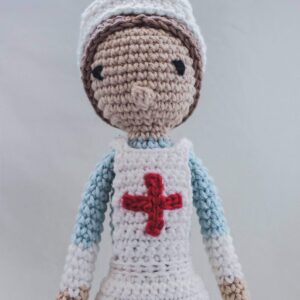 Crochet War Nurse VAD doll